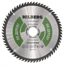 Диск пильный 216х30мм 64Т Hilberg Industrial TRIO DIAMOND HW218