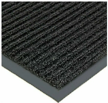 Коврик-дорожка влаговпитывающая ребристая Стандарт (черный) 1,2м