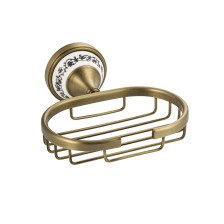 Мыльница решетка BRIMIX бронза/керамика 94007