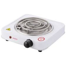 Плитка электрическая  ENERGY EN-902Е, 1 конфорка, спираль, 1кВт, бежевая