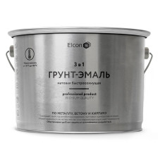 Грунт-эмаль 3 в 1 по ржавчине матовая серая RAL 7040 (2 кг) Elcon