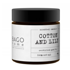 Свеча ароматическая Хлопок и лилия BAGO HOME