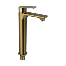 Смеситель для раковины однорычажный МАГНУС/MAGNUS 8407 высокий, золото