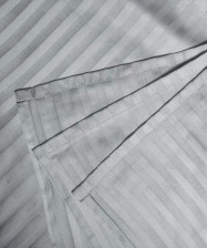 Простынь страйп-сатин 230х260 см серый Mariya DeLuxe