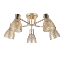 Светильник Esimo 4545-5 GD, 5xE14/40W (53х53х23,5)