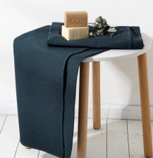 Полотенце вафельное Этель Размер: 70х140, Цвет: Темно-зеленый