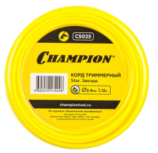 Леска CHAMPION 2,4 мм х12 м звезда С5025