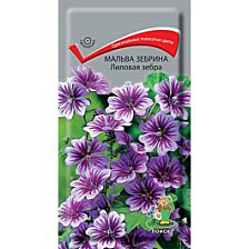 Семена Мальва зебрина Лиловая зебра (Поиск)