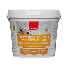 Шпатлевка для выбоин и трещин (1,4кг) Неомид