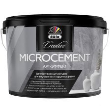 Штукатурка декоративная эффект необработанного бетона MICROCEMENT (8кг) DufaCreative