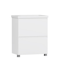 Тумба Киото Н 70-02 белая глянцевая с умывальником Тобаго (Belux, Беларусь)