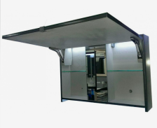 Шкаф зеркальный RAL белый (80х55х17) S800 12  Г Б 