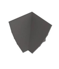 Угол внутр пласт 23мм серый KORNER