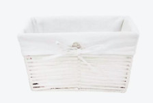 Корзина стеллажная трапеция "Paper" белый Д360, Ш270, В180