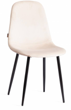 Стул BREEZE (mod. JSC-58) велюр/металл, 44х53х86см, Beige (бежевый) HLR2/черный