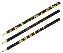 Карандаш ч/г НВ MESHU Moon cat заточенный, без ластика