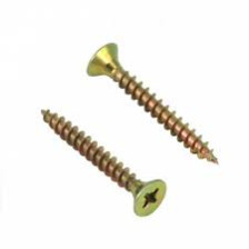 Шуруп 4,5х80 универсальный, желтый цинк 20шт 