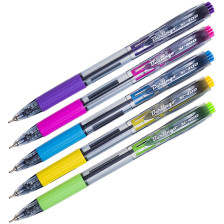 Ручка шариковая синяя 0,7 мм Berlingo автомат SI-400 Color CBm_70500