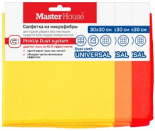 Салфетка из микрофибры Master House для стекла Замша размер 30х30см