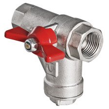 Кран шаровый для воды 3/4" со встроенным прямым фильтром VT.294