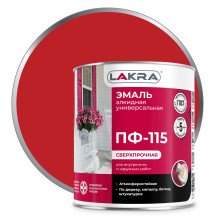 Эмаль ПФ-115 красная (1кг) Лакра