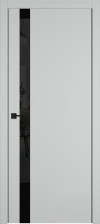 Полотно дверное ДГ 800 Urban1SV Emalex Steel Black gloss 4-xBE (2скрытые петли+магнитный замок Black)) (ВФД)