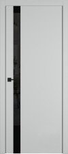 Полотно дверное ДГ 800 Urban1SV Emalex Steel Black gloss 4-xBE (2скрытые петли+магнитный замок Black)) (ВФД)
