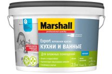 Краска Export для кухни и ванной (2,5л) Marshall