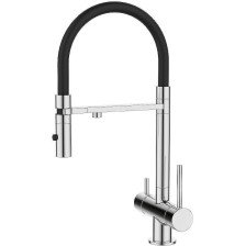 Смеситель для кухни однорычажный IDDIS Ace ACESBFFi05 с фильтром и гибким изливом, сатин