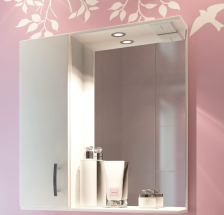 Зеркало со шкафчиком Лотос -70 с подсветкой