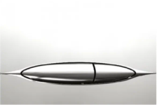 Кнопка, клавиша смыва Artcraft ВВ-P46018, рамка -хром, вставка -хром металл