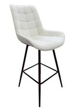 Стул барный "Феликс" (Ткань, Velur, v 01(белый), AWD)