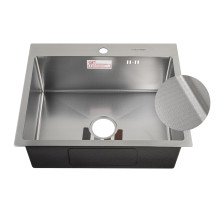 Мойка врезная 60х50 (0,8) h=220 дизайн 605033 Fabia Profi