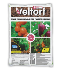 Грунт Универсальный для томатов и перцев 25л Велторф