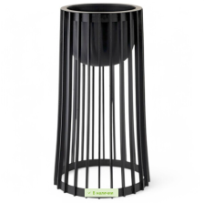 Кашпо Standy h54 d24 черный 072609