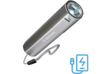 Фонарь аккумуляторный Космос KOS116Lit LED3Вт линза зум аккумулятор Li-ion18650 1.2 А,ч, Power-bank, USB, АBC-пластик