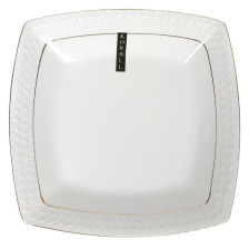 Тарелка глубокая 9" квадратная снежная королева S223723-A