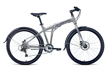 Велосипед складной Forward Tracer серый-синий 2.0, 7 скоростей, рама 19, 26"