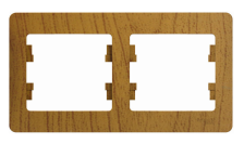 Рамка 2-м Glossa GSL000502 дуб