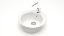 Мойка D505 искусственный камень белый 3/G31