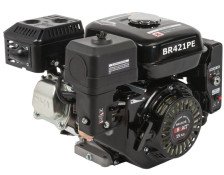 Двигатель BRAIT BR421PE 15 л/с бензиновый (электростартер, шкив 25мм, шпонка)