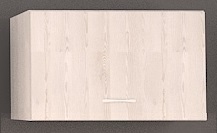 Шкаф навесной кухонный 600х300х470 мм над вытяжкой горизонтального открывания Дуб Крафт белый / Белый