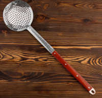 Шумовка для казана узбекская 58см, d16 с дерев ручкой 5153821