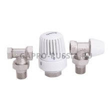 Комплект терморегулирующий угловой ВР-НР радиаторный 1/2" Gappo 