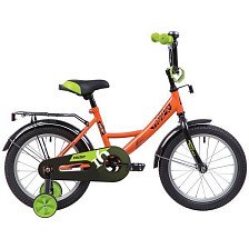 Велосипед NOVATRACK 14" VECTOR оранжевый, тормоз нож, крылья, багажник, полная защ .цепи