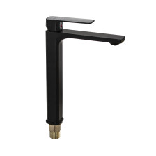 Смеситель для раковины однорычажный FABIA 9737 высокий, черный