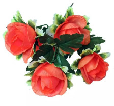 Букет Роза 33 см (красный) 5 цветков