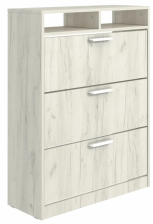 Тумба для обуви "Ривьера" тип-3 Дуб крафт белый