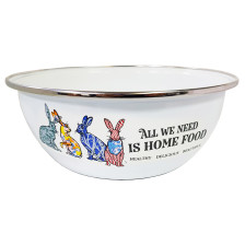 Миска эмалированная 2,5 л Зайцы 10-0311/4