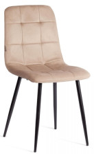 Стул CHILLY (JSC-220) велюр/металл Beige (бежевый) HLR8/черный
